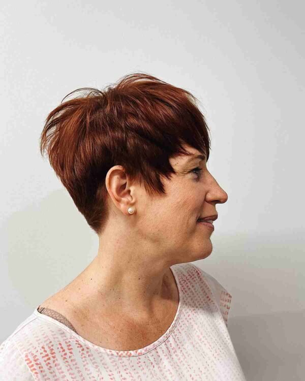 Dunkler Auburn-Pixie
