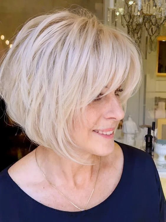 Softer Platin-Bob