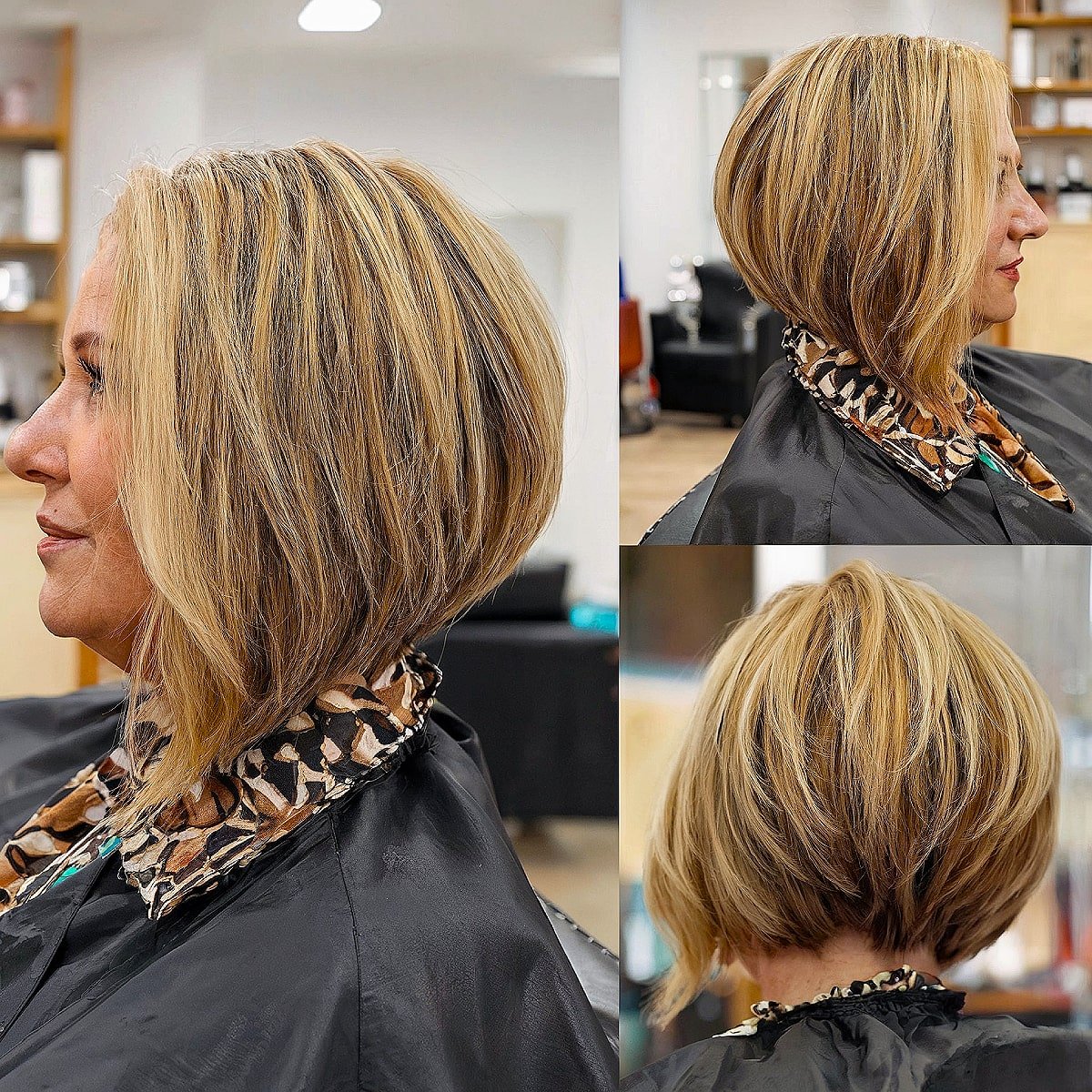 Balayage-Bob aus allen Perspektiven
