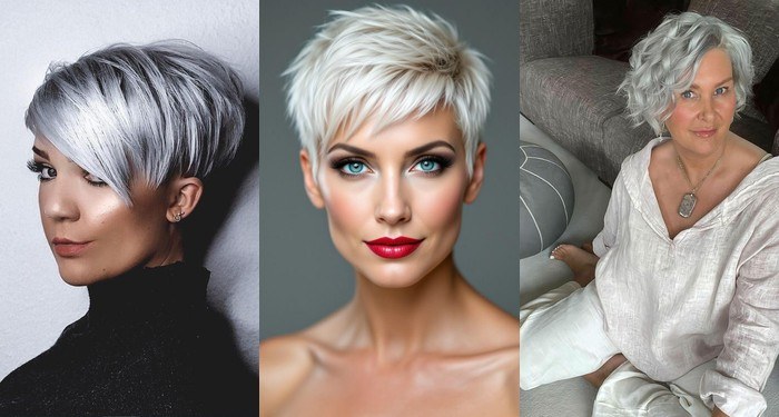 Grauer Pixie-Cut: 20 Ideen, die zeigen, wie modern Silberhaar sein kann