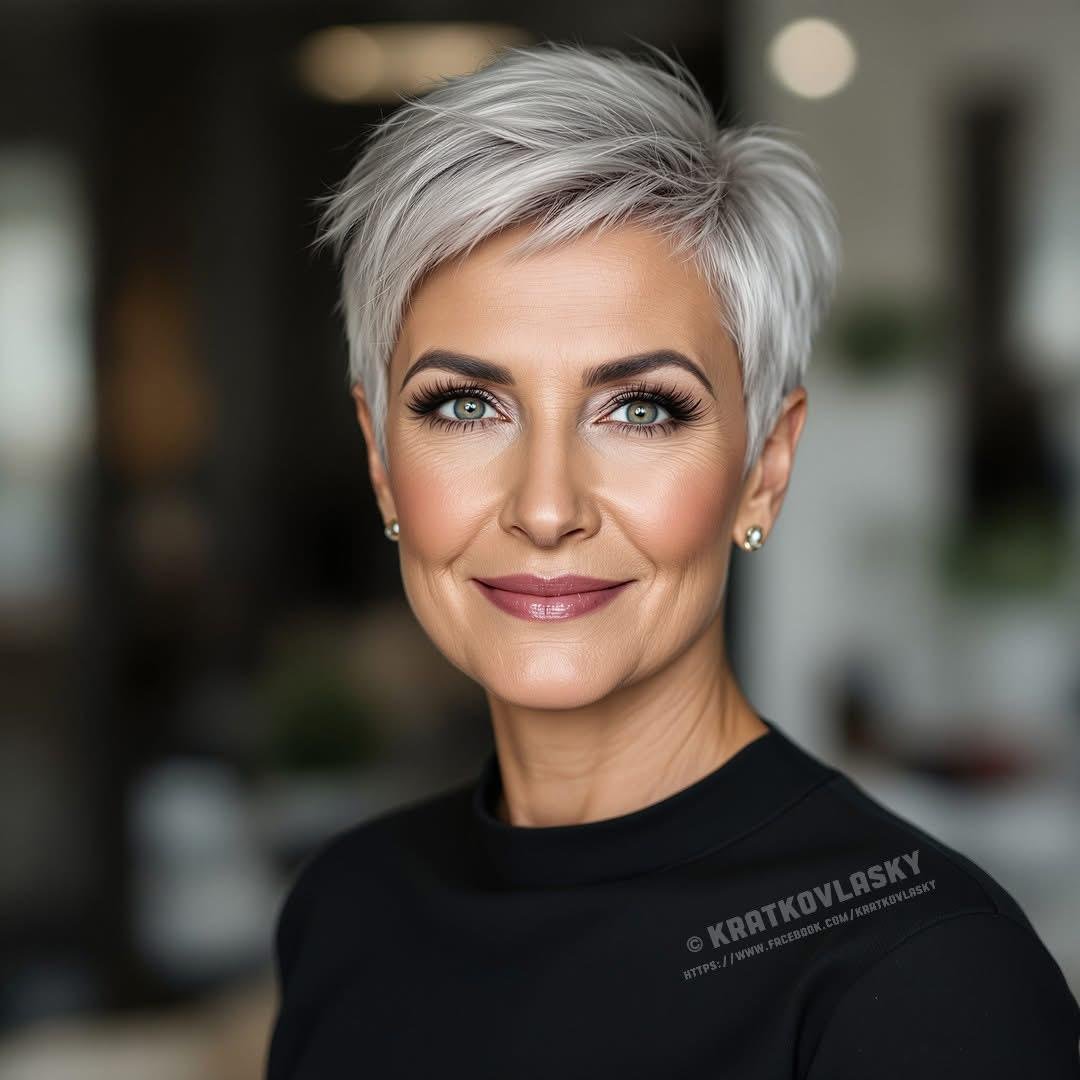 Eleganter Silber-Pixie ab 50