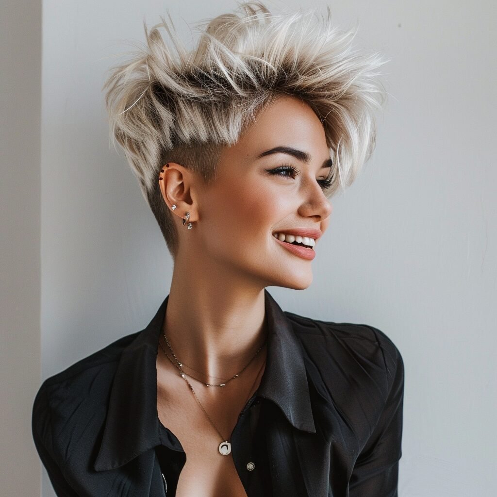 Pixie mit voluminösem Oberkopf